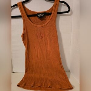 2007 Harley Davidson Women's Orange Tank Top Large